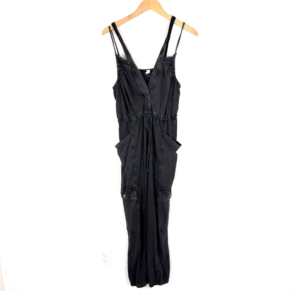 Anthropologie Black Sleeveless Utility Jumpsuit - Picture 5 of 12